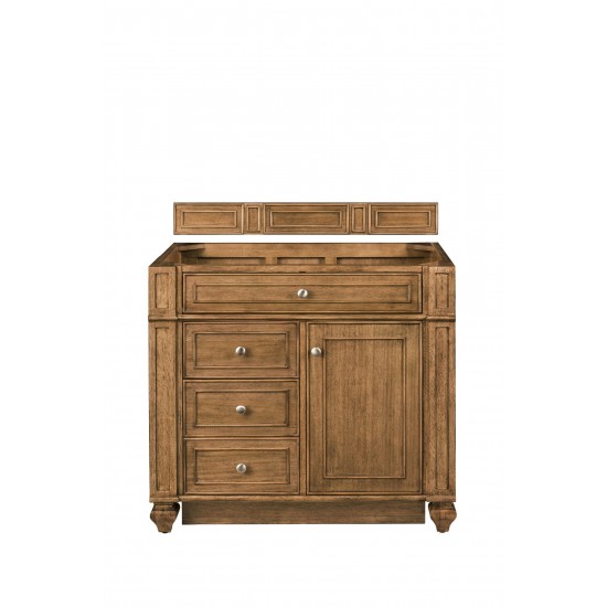 Bristol 36" Single Vanity, Saddle Brown