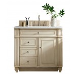 Bristol 36" Single Vanity Vintage Vanilla w/ 3 CM Arctic Fall Solid Surface Top