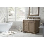 Bristol 36" Single Vanity Walnut w/3 CM Arctic Fall Solid Surface Top