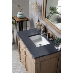 Bristol 36" Single Vanity Walnut w/3 CM Charcoal Soapstone Quartz Top