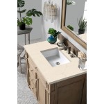 Bristol 36" Single Vanity, Whitewashed Walnut, w/ 3 CM Eternal Marfil Quartz Top