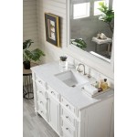 Bristol 48" Single Vanity Bright White w/ 3 CM Eternal Jasmine Pearl Quartz Top