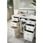 Bristol 48" Single Vanity Bright White w/ 3 CM Eternal Jasmine Pearl Quartz Top