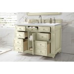 Bristol 48" Single Vanity Vintage Vanilla w/ 3 CM Arctic Fall Solid Surface Top