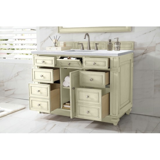 Bristol 48" Single Vanity Vintage Vanilla w/ 3 CM Arctic Fall Solid Surface Top