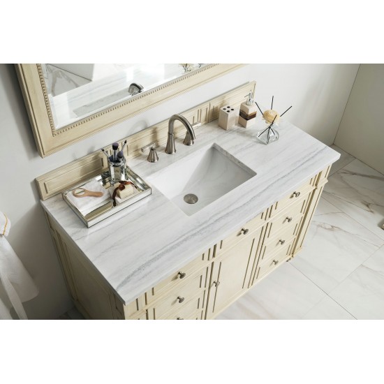 Bristol 48" Single Vanity Vintage Vanilla w/ 3 CM Arctic Fall Solid Surface Top