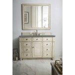 Bristol 48" Single Vanity, Vintage Vanilla, w/ 3 CM Cala Blue Quartz Top