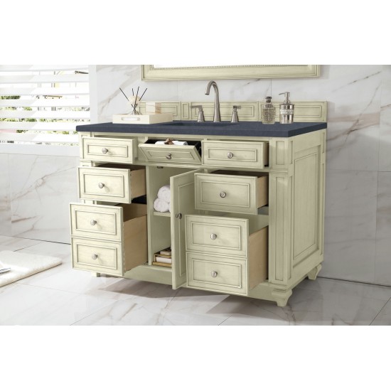 Bristol 48" Single Vanity Vintage Vanilla w/ 3 CM Charcoal Soapstone Quartz Top