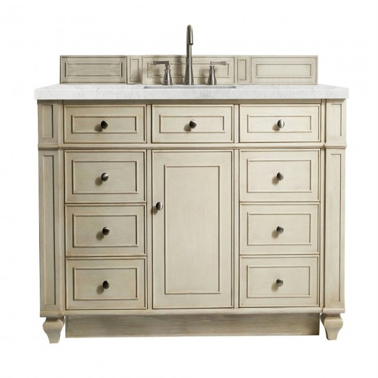 Bristol 48" Single Vanity Vintage Vanilla w/ 3 CM Jasmine Pearl Quartz Top