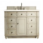 Bristol 48" Single Vanity, Vintage Vanilla, w/ 3 CM Eternal Marfil Quartz Top