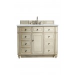 Bristol 48" Single Vanity, Vintage Vanilla, w/ 3 CM Ethereal Noctis Quartz Top