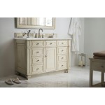 Bristol 48" Single Vanity, Vintage Vanilla, w/ 3 CM Ethereal Noctis Quartz Top