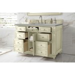 Bristol 48" Single Vanity, Vintage Vanilla, w/ 3 CM Eternal Serena Quartz Top