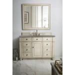 Bristol 48" Single Vanity, Vintage Vanilla, w/ 3 CM Grey Expo Quartz Top