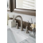 Bristol 60" Double Vanity Walnut w/3 CM Arctic Fall Solid Surface Top