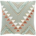 Surya Bisbee Brick Red Pillow Shell With Down Insert 20"H X 20"W