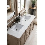 Bristol 60" Double Vanity Whitewashed Walnut w/ 3 CM Jasmine Pearl Quartz Top