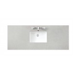 Bristol 60" Single Vanity, Bright White, w/ 3 CM Eternal Serena Quartz Top