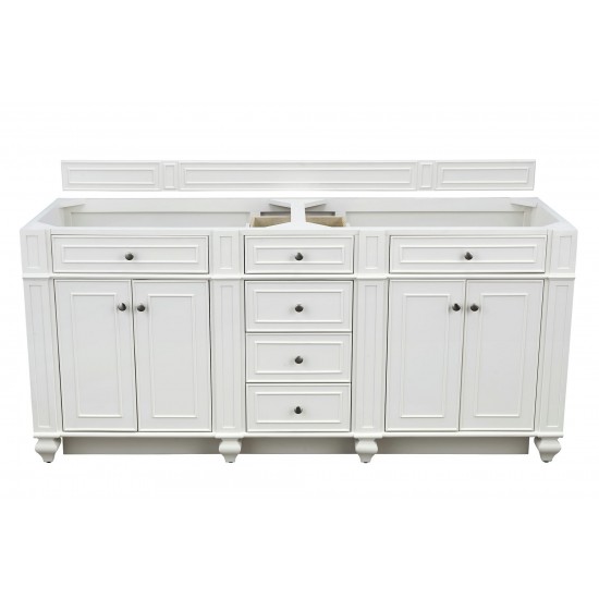 Bristol 72" Double Vanity, Bright White