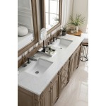 Bristol 72" Double Vanity Whitewashed Walnut w/ 3 CM Jasmine Pearl Quartz Top