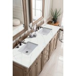 Bristol 72" Double Vanity Whitewashed Walnut w/ 3 CM Ethereal Noctis Quartz Top