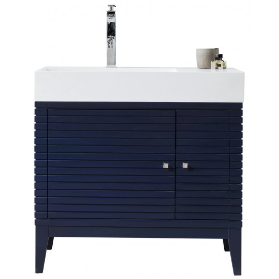 Linear 36" Single Vanity, Victory Blue