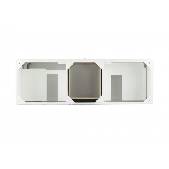 Linear 59" Double Vanity, Glossy White