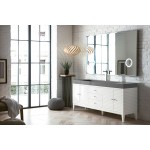 Linear 72" Single Vanity, Glossy White w/ Dusk Grey Glossy Composite Top