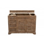 Savannah 48" Single Vanity Cabinet, Driftwood