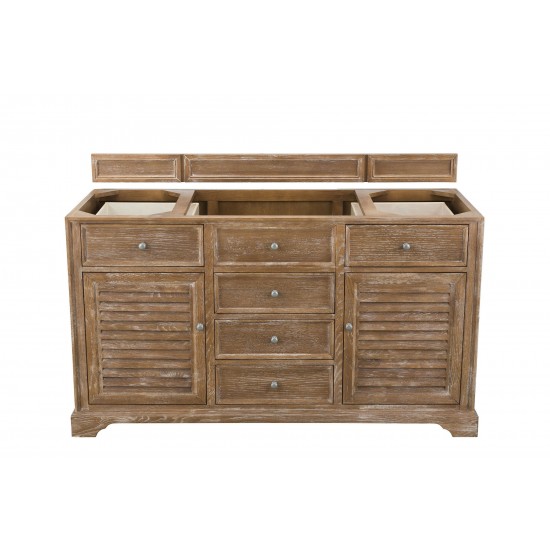 Savannah 60" Single Vanity Cabinet, Driftwood