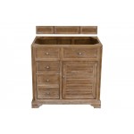 Savannah 36" Single Vanity Cabinet, Driftwood