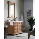 Savannah 36" Driftwood Single Vanity w/ 3 CM Carrara Marble Top