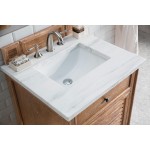 Savannah 26" Driftwood Single Vanity w/ 3 CM Arctic Fall Solid Surface Top