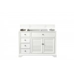 Savannah 48" Single Vanity Cabinet, Bright White