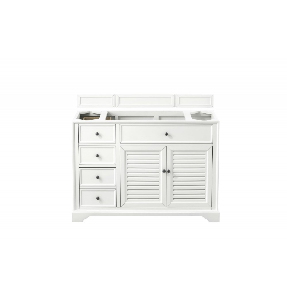 Savannah 48" Single Vanity Cabinet, Bright White