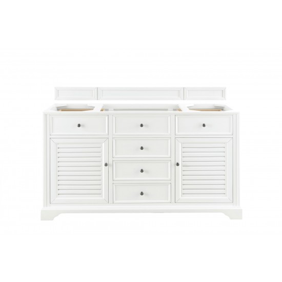 Savannah 60" Single Vanity Cabinet, Bright White