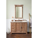 Providence 48" Single Vanity, Driftwood, w/ 3 CM Ethereal Noctis Quartz Top