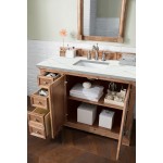 Providence 48" Single Vanity, Driftwood, w/ 3 CM Ethereal Noctis Quartz Top