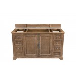 Providence 60" Single Vanity Cabinet, Driftwood