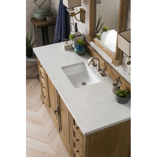 Providence 60" Single Vanity Driftwood w/ 3 CM Eternal Jasmine Pearl Quartz Top