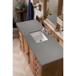 Providence 60" Single Vanity Cabinet, Driftwood, w/ 3 CM Grey Expo Quartz Top