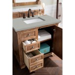 Providence 36" Single Vanity, Driftwood, w/ 3 CM Eternal Serena Quartz Top