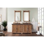 Providence 72" Double Vanity, Driftwood, w/ 3 CM Charcoal Soapstone Quartz Top