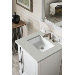 Providence 26" Single Vanity, Bright White, w/ 3 CM Eternal Serena Quartz Top