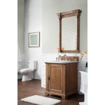 Providence 26" Driftwood Single Vanity w/ 3 CM Carrara Marble Top