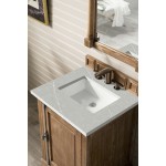 Providence 26" Single Vanity, Driftwood, w/ 3 CM Eternal Serena Quartz Top