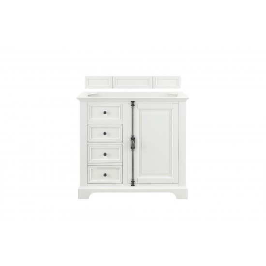 Providence 36" Single Vanity Cabinet, Bright White