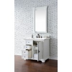 Providence 36" Single Vanity, Bright White, w/ 3 CM Classic White Quartz Top