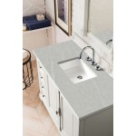 Providence 48" Single Vanity, Bright White, w/ 3 CM Eternal Serena Quartz Top