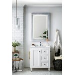 Copper Cove Encore 30" Single Vanity White w/3 CM Arctic Fall Solid Surface Top